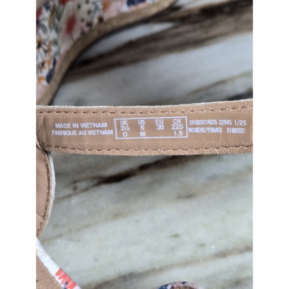 Clarks Women Shoes Size 6 Artisan x Jane "Chicly Floral" wedges. - Picture 9 of 11